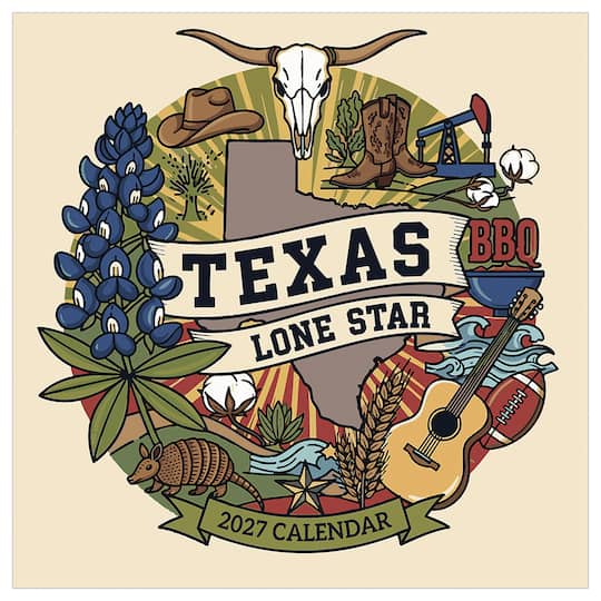 2027 Home: Texas Wall Calendar By Tf Publishing | 12" x 12" | Michaels®